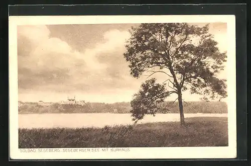 AK Bad Segeberg, Segeberger See mit Kurhaus