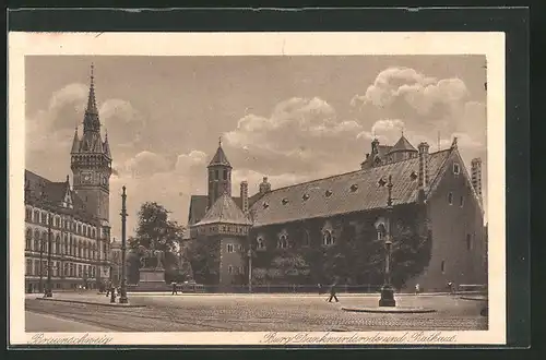 AK Braunschweig, Burg Dankwardsrode und Rathaus