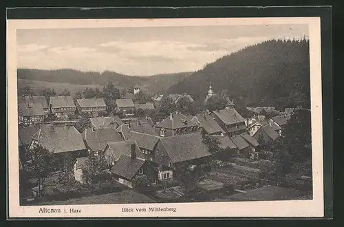 AK Altenau /Harz, Blick vom Mühlenberg