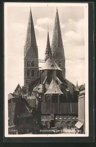 AK Lübeck, Marienkirche mit Schrangenfreiheit