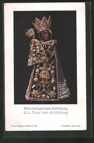 AK Altötting, U. L. Frau, Schwarze Maria