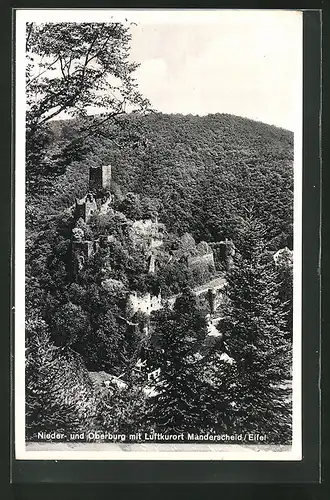 AK Manderscheid /Eifel, Nieder- und Oberburg