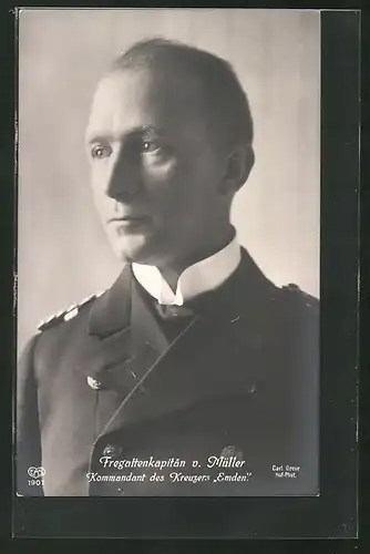 AK Fregattenkapitän von Müller, Kommandant des Kreuzers Emden