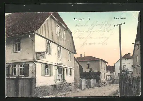 AK Anspach / Taunus, Drogerie in der Langstrasse
