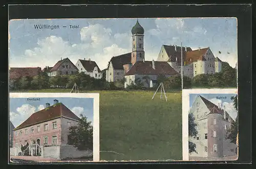 AK Wülfingen, Totalansicht, Rentamt, Schloss