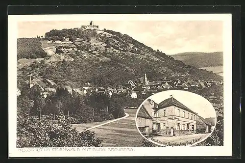 AK Neustadt im Odenwald, Gasthaus zur Burg Breuberg, Teilansicht