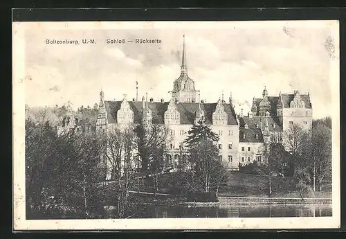 AK Boitzenburg U.-M., Das Schloss von der Rückseite