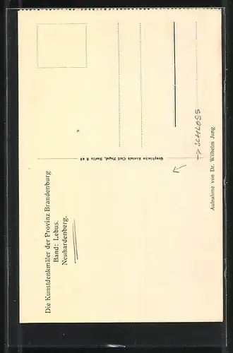Leporello-AK Neuhardenberg, Innenansicht des Schlosses Neuhardenberg