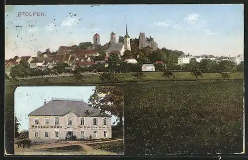 AK Stolpen /Sachsen, Restaurant Schützenhaus