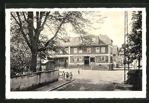 AK Anspach /Taunus, Gasthaus & Metzgerei Zur Linde vom Emil Lather