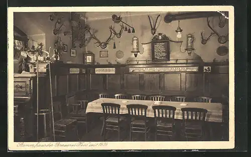 AK Darmstadt, Gasthaus und Brauerei Hess, Inh. Heinrich Hess