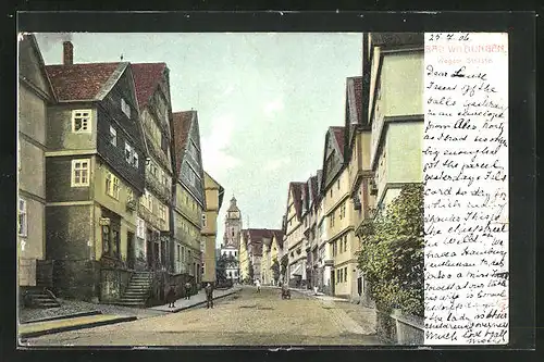 AK Bad Wildungen, Blick in die Wegaer Strasse