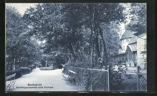 AK Neukuhren, Seelbergpromenade beim Kurhaus