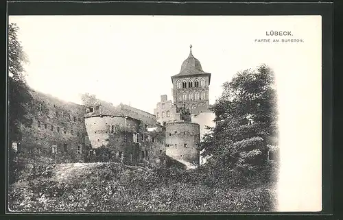 AK Lübeck, Partie am Burgtor