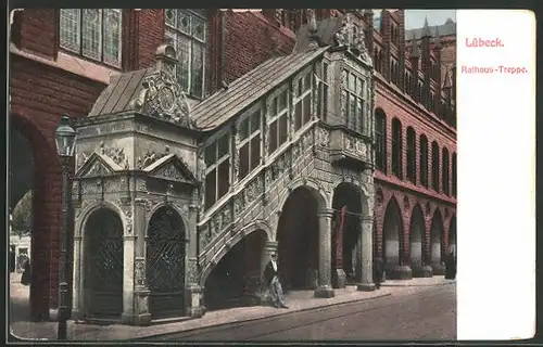 AK Lübeck, Rathaus-Treppe