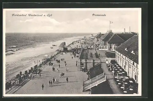 AK Westerland /Sylt, Strandpromenade, Musikpavillon