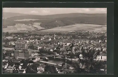 AK Hameln /Weser, Ortsansicht aus der Vogelschau