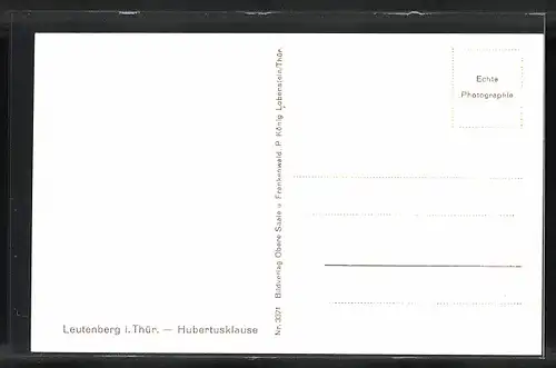 AK Leutenberg i. Thür., Gasthof Hubertusklause