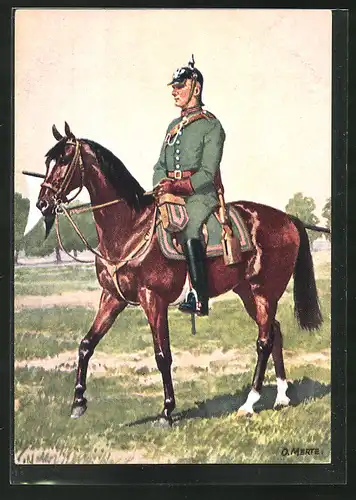 Künstler-AK O. Merte: 7. Jäger-Regiment zu Pferde