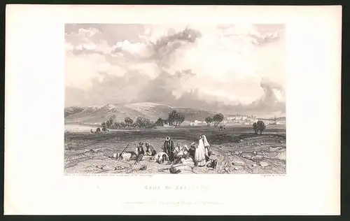 Stahlstich Cana of Gallilee, Stahlstich von W. Finden um 1835