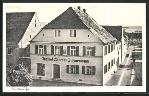 AK Hirschau /Opf., Gasthof Andreas Zimmermann