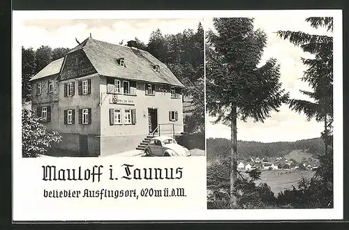 AK Mauloff i. Taunus, Gasthaus zur Rose