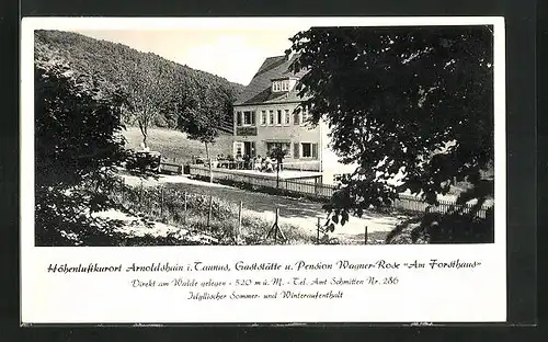 AK Arnoldshain / Taunus, Gasthaus-Pension Am Forsthaus