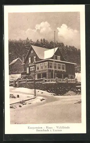AK Brombach i. T., Hotel und Kurpension Haus Waldfriede