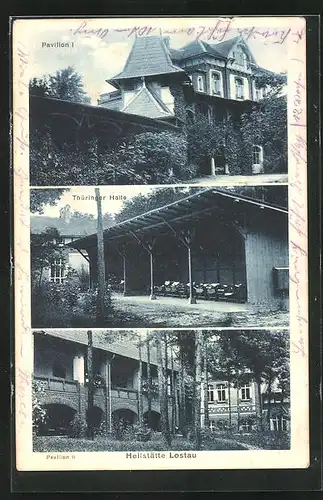 AK Lostau, Heilstätte, Thüringer Halle und Pavillon 1