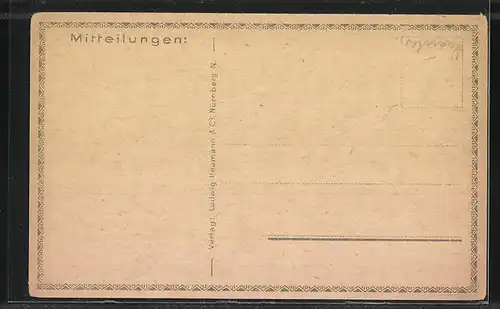 AK Elbersroth, Ortsansicht mit Frau auf dem Feld