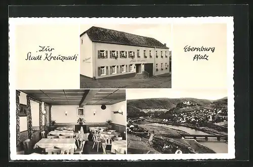 AK Ebernburg, Gasthaus Zur Stadt Kreuznach, Gesamtansicht