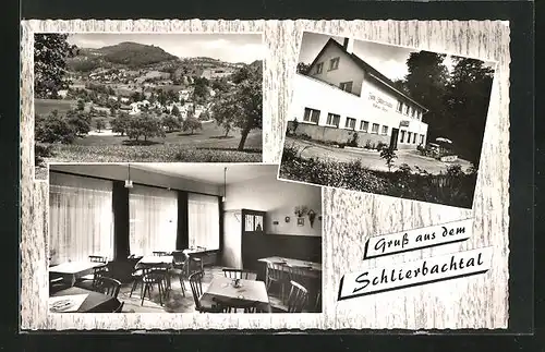 AK Eulsbach /Odenwald, Gasthof-Pension Schützenhaus, Innenansicht, Teilansicht