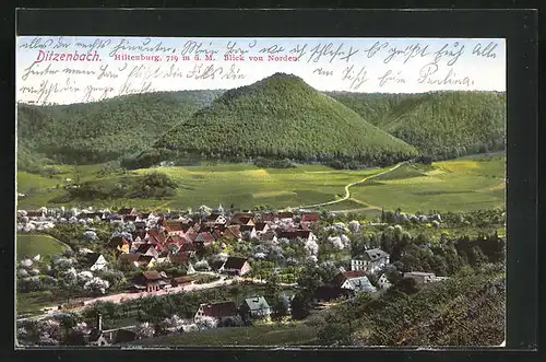 AK Ditzenbach, Hiltenburg, Blick von Norden