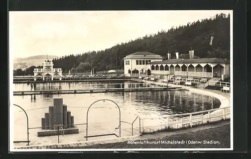 AK Michelstadt i. Odw., Stadion, Schwimmbad