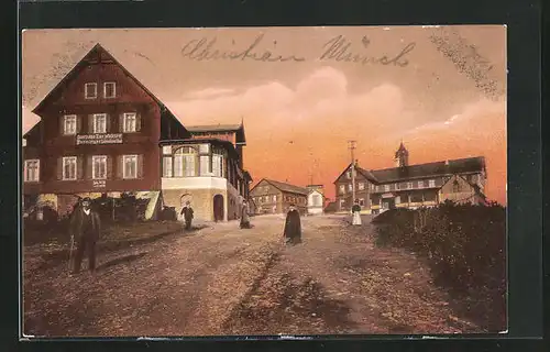 AK Feldberg i. T., Die drei Gasthäuser auf dem Feldberg