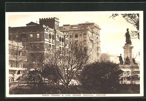 AK Adelaide, North Terrace and Kind Edward Memorial