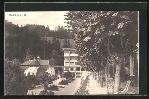 AK Lenk /Simmental, Bad Lenk mit Konzertpavillon