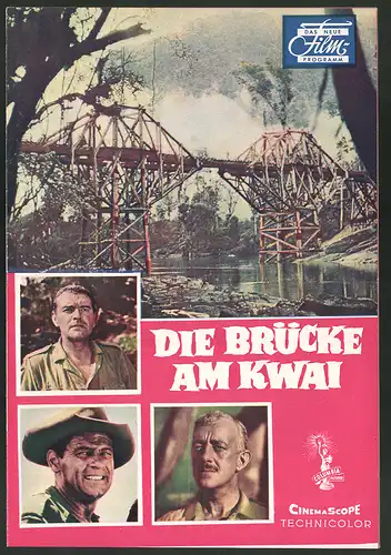 Filmprogramm DNF, Die Brücke Am Kwai, William Holden, Alec Guiness, Jack Hawkins, Regie: David Lean