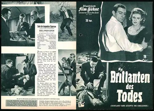 Filmprogramm IFB Nr. 6544, Brillanten des Todes, Yvonne Monlaur, Harry H. Corbett, Regie: Charles Jarrot