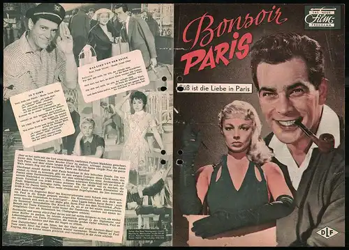 Filmprogramm DNF, Bonsoir Paris, Dany Robin, Adrian Hoven, Daniel Gélin, Regie: Hermann Leitner