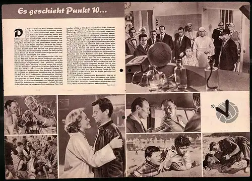 Filmprogramm PFP Nr. 105 /58, Es geschieht Punkt 10..., Serge Reggiani, Jeanne Moreau, Regie: Gilles Grangier