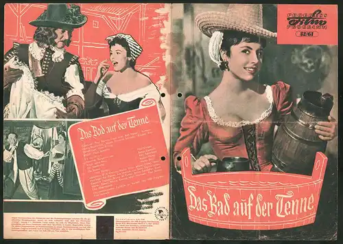 Filmprogramm PFP Nr. 32 /61, Das Bad auf der Tenne, Paul Klinger, Sonja Ziemann, Regie: Paul Martin