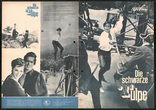 Filmprogramm PFP Nr. 118 /65, Die schwarze Tulpe, Alain Delon, Virna Lisi, Regie: Christian-Jaque