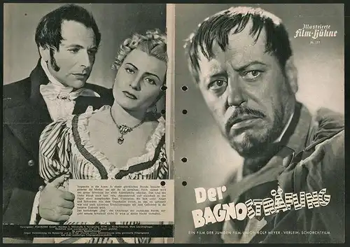Filmprogramm IFB Nr. 391, Der Bagnosträfling, Paul Dahlke, Richard Häsussler, Regie: Gustav Fröhlich