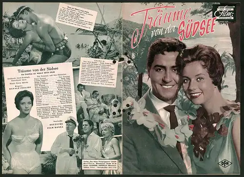 Filmprogramm DNF, Träume von der Südsee, Vico Torriani, Mady Rahl, Regie: Harald Philipp