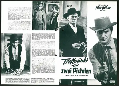 Filmprogramm IFB Nr. 7006, Treffpunkt für zwei Pistolen, Yul Brynner, Janice Rule, Brad Dexter, Regie: Richard Wilson