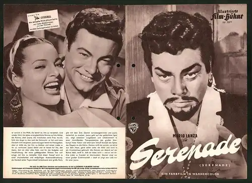 Filmprogramm IFB Nr. 3377, Serenade, Mario Lanza, Joan Fontaine, Sarita Montiel, Regie: Anthony Mann