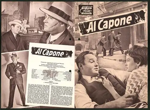Filmprogramm DNF, Al Capone, Rod Steiger, James Gregory, Fay Spain, Regie: Richard Wilson