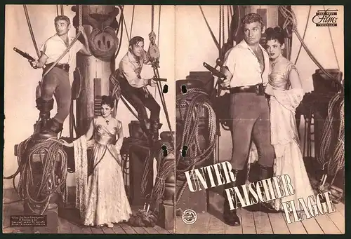 Filmprogramm DNF, Unter falscher Flagge, Jeff Chandler, Scott Brady, Regie: Frederick De Cordiva