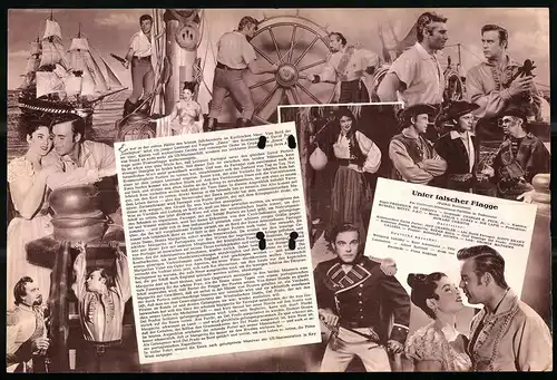 Filmprogramm DNF, Unter falscher Flagge, Jeff Chandler, Scott Brady, Regie: Frederick De Cordiva